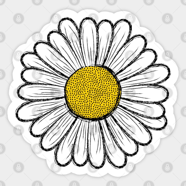 Daisy Sticker by VirgoArtStudio